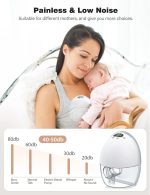 Wearable Breast Pump, Electric Breast Pump Hands Free with 3 Modes & 9 Levels, Portable Cordless Breast Pump for Travel, Office, Outdoors, 17/19/21/24mm Flanges - Image 6